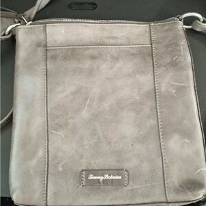 Tommy Bahama Gray Messenger Bag with Adjustable Strap